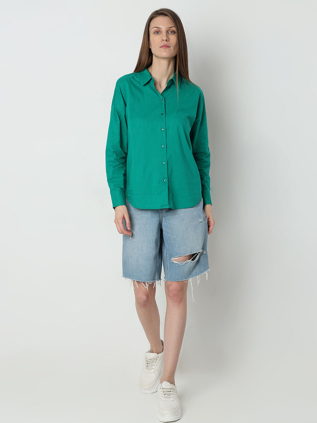 Green Cotton Shirt