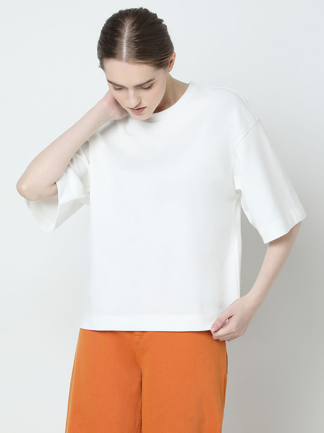 White Relaxed Fit Top