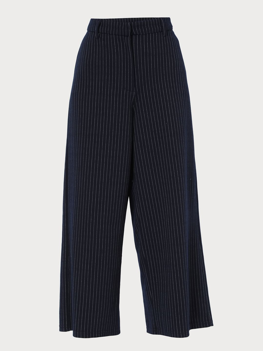 Blue Striped Culottes