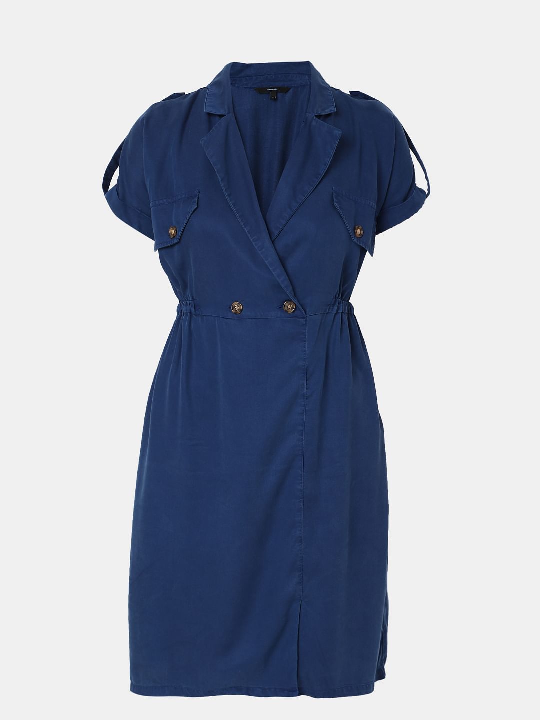 Navy Blue Denim Dress