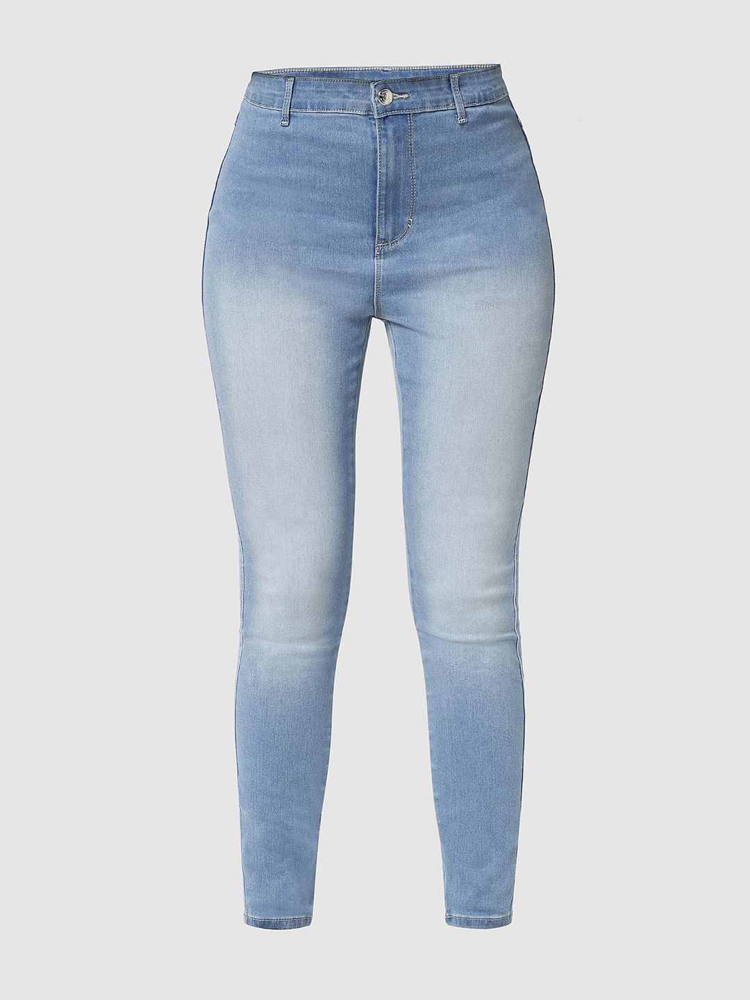 I.Scenery By Vero Moda Light Blue High Rise Wendy Skinny Jeans