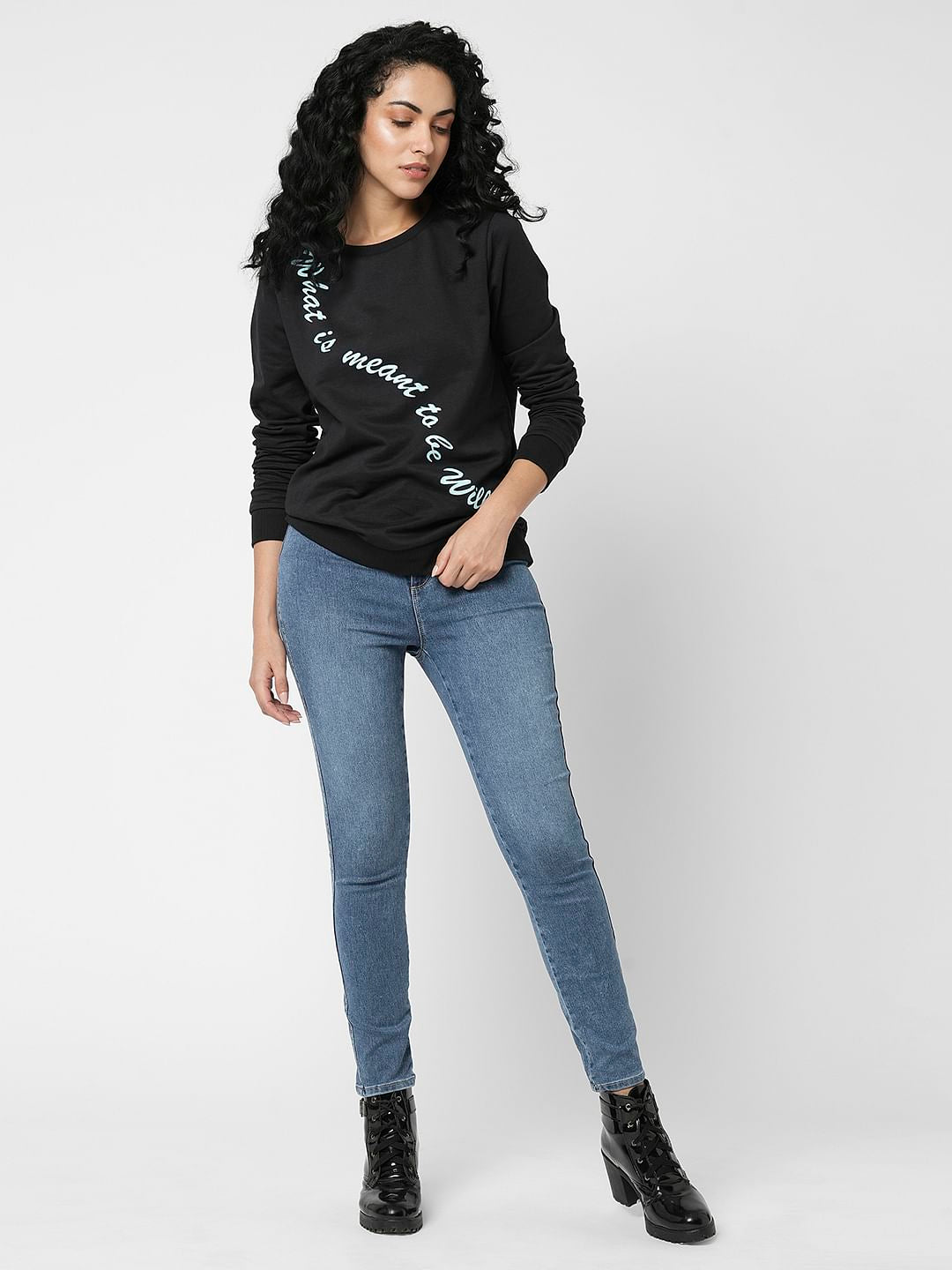 I.Scenery By Vero Moda Blue High Rise Wendy Skinny Jeans