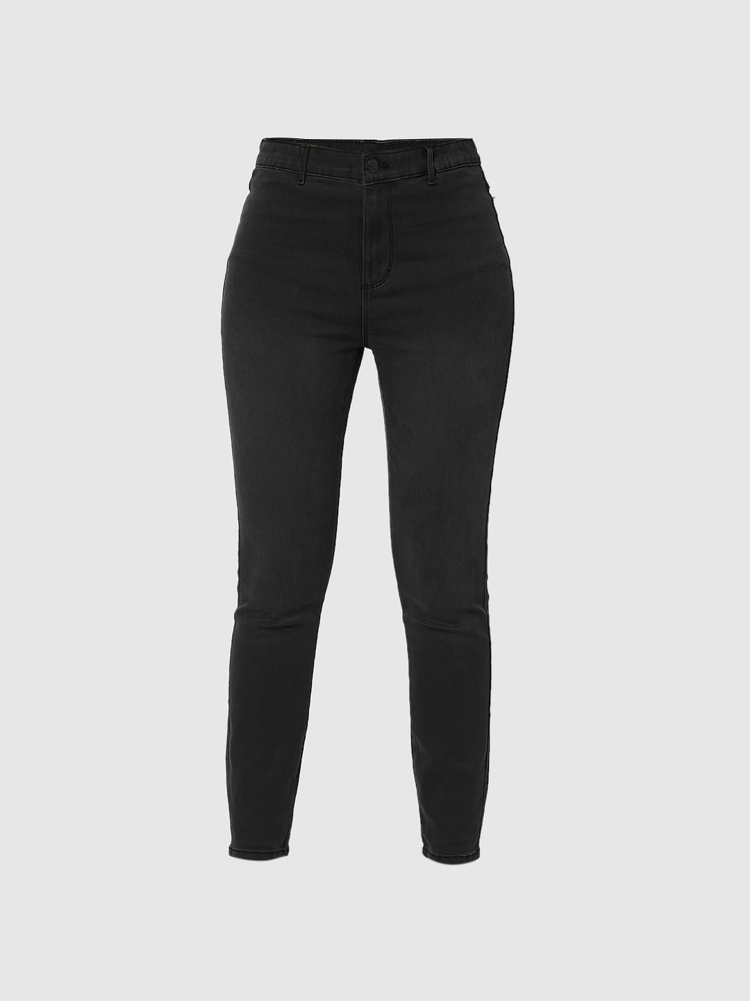 I.Scenery By Vero Moda Grey High Rise Wendy Skinny Jeans