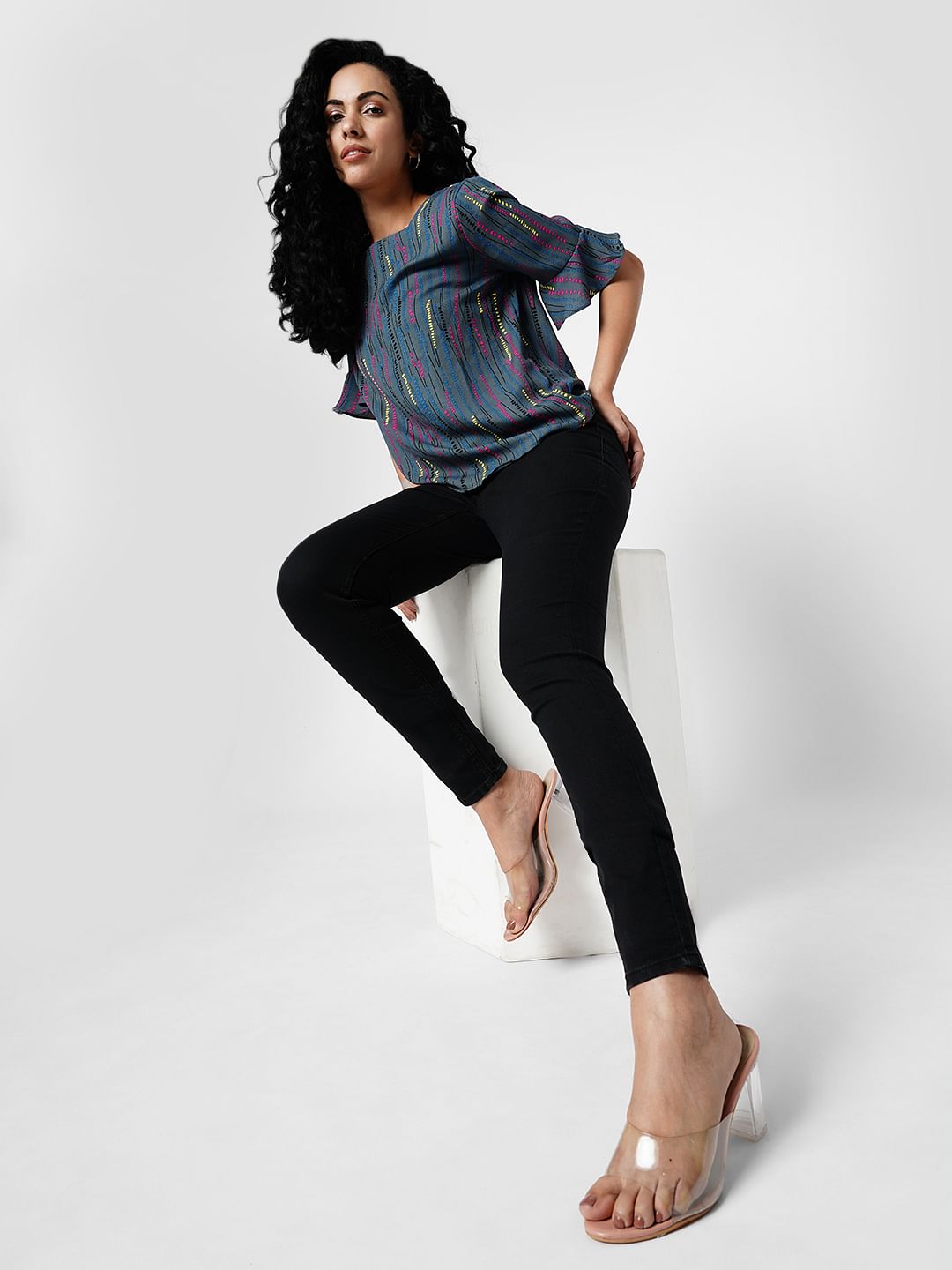 I.Scenery By Vero Moda Black High Rise Skinny Jeggings