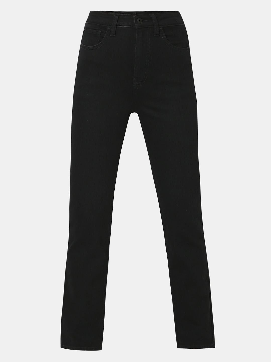 Black High Rise Petra Bootcut Jeans
