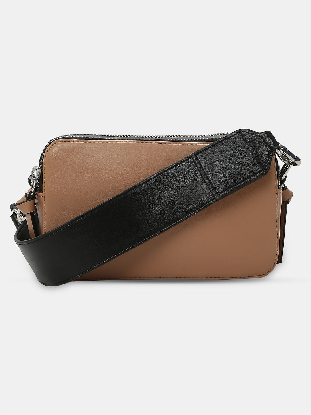 Black Colourblocked Sling Bag