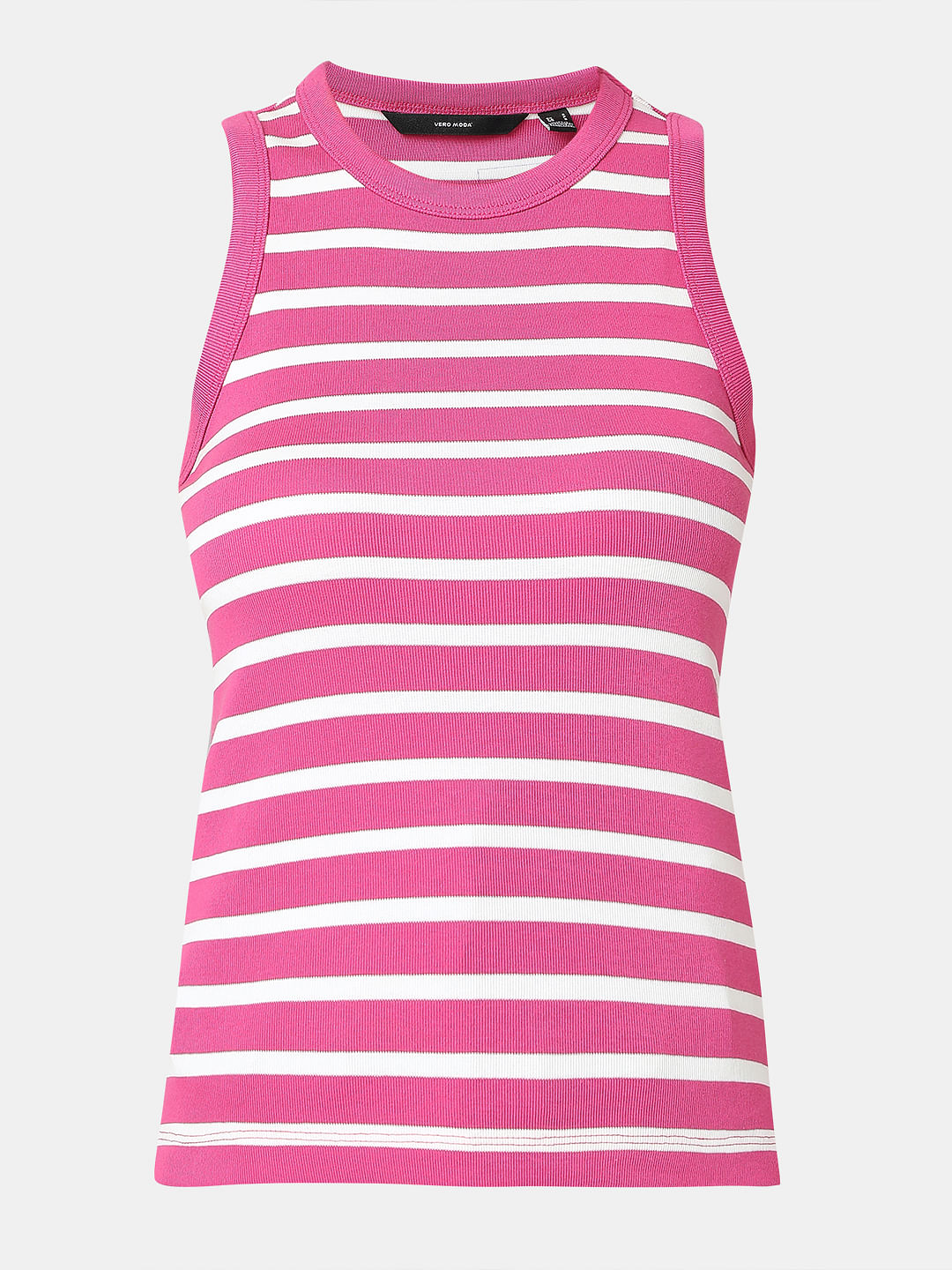Pink Striped Tank Top