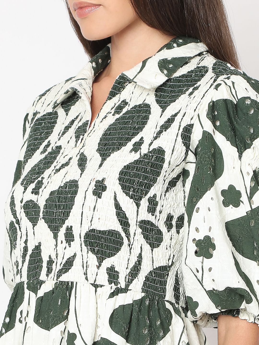 Green Printed Dress