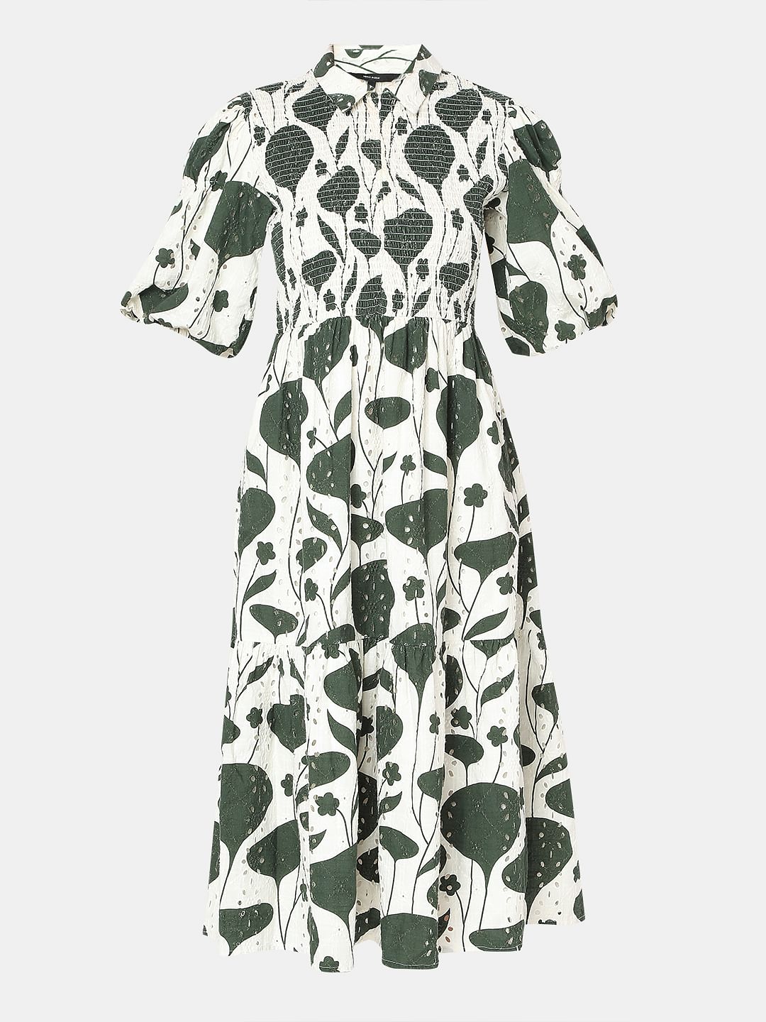 Green Printed Dress