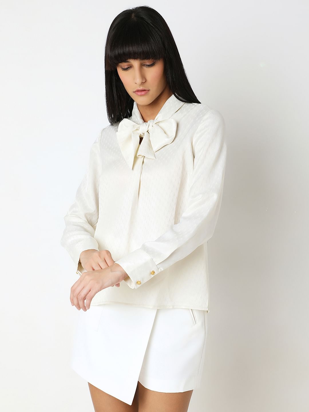 Off-White Printed Top