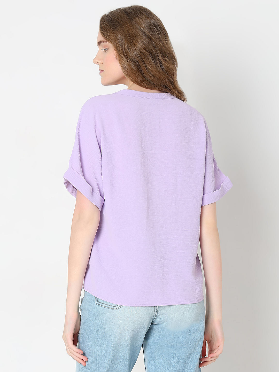 Lilac V-Neck Top