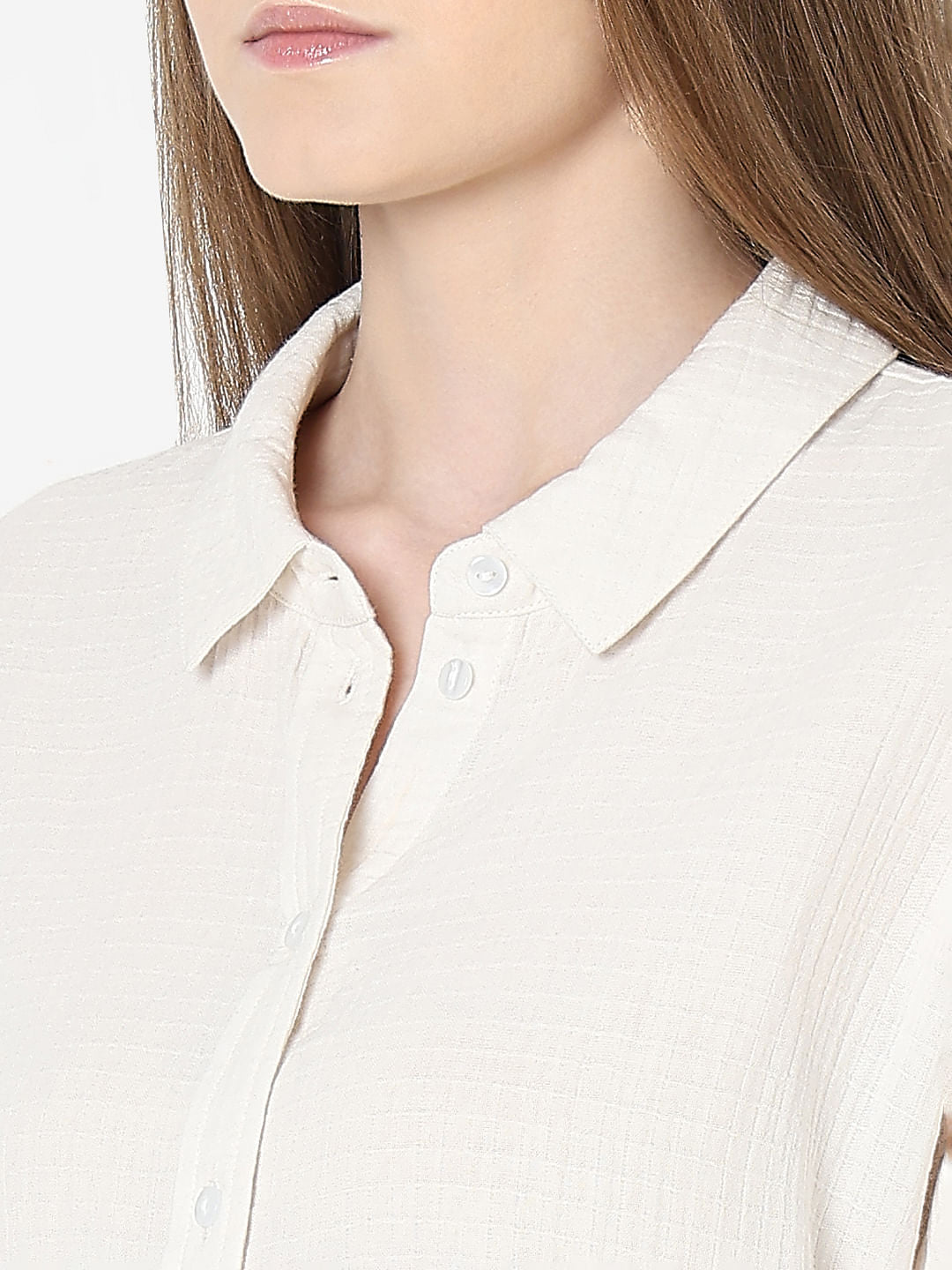 Ecru Cotton Shirt