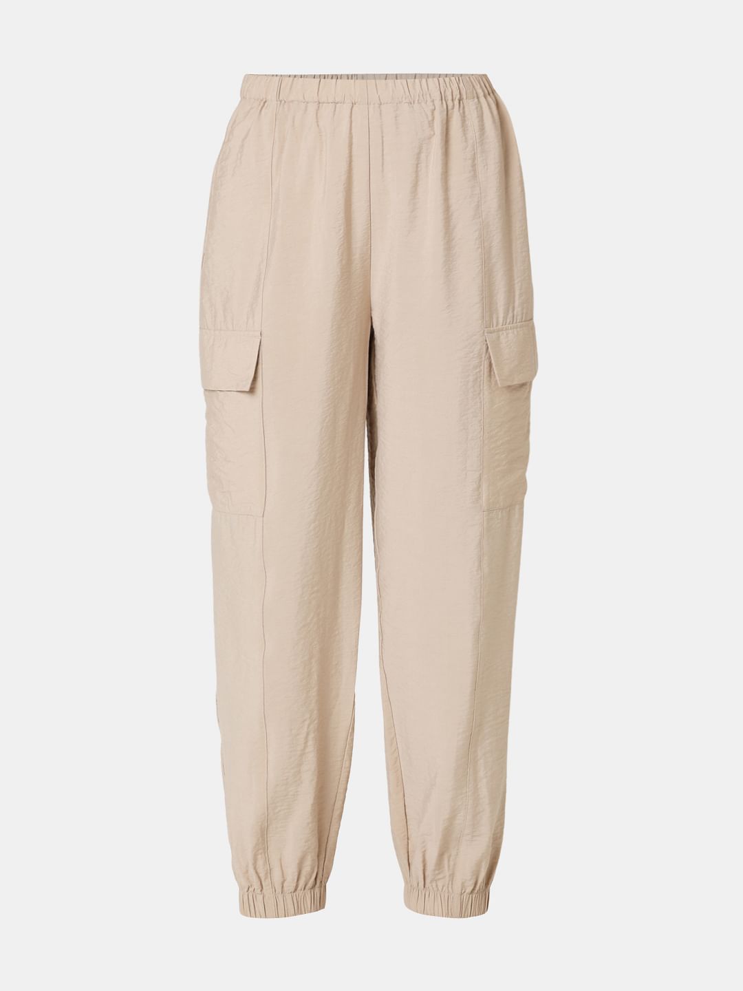 Beige Co-Ord Set Utility Pants