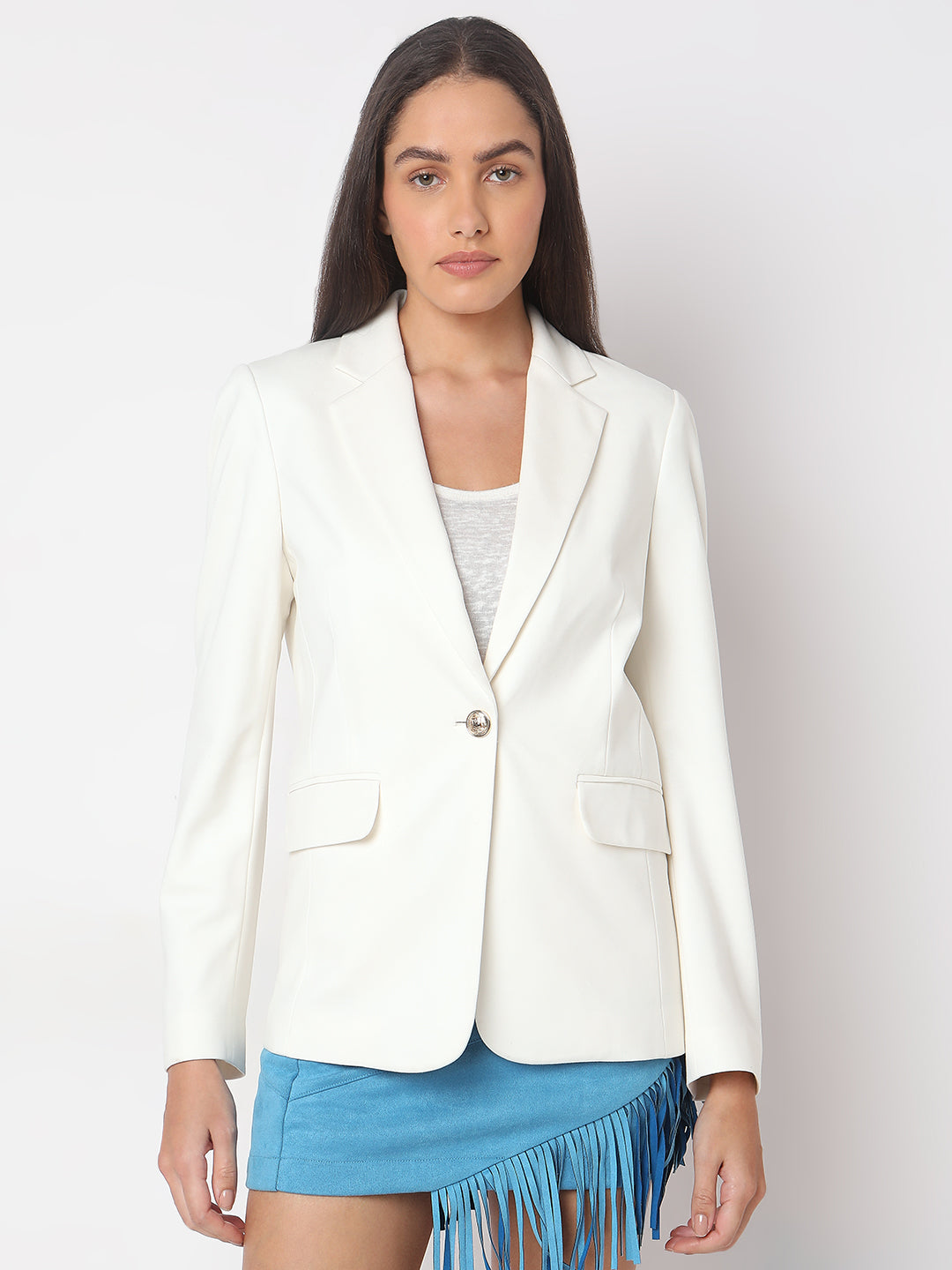 White Tailored Blazer