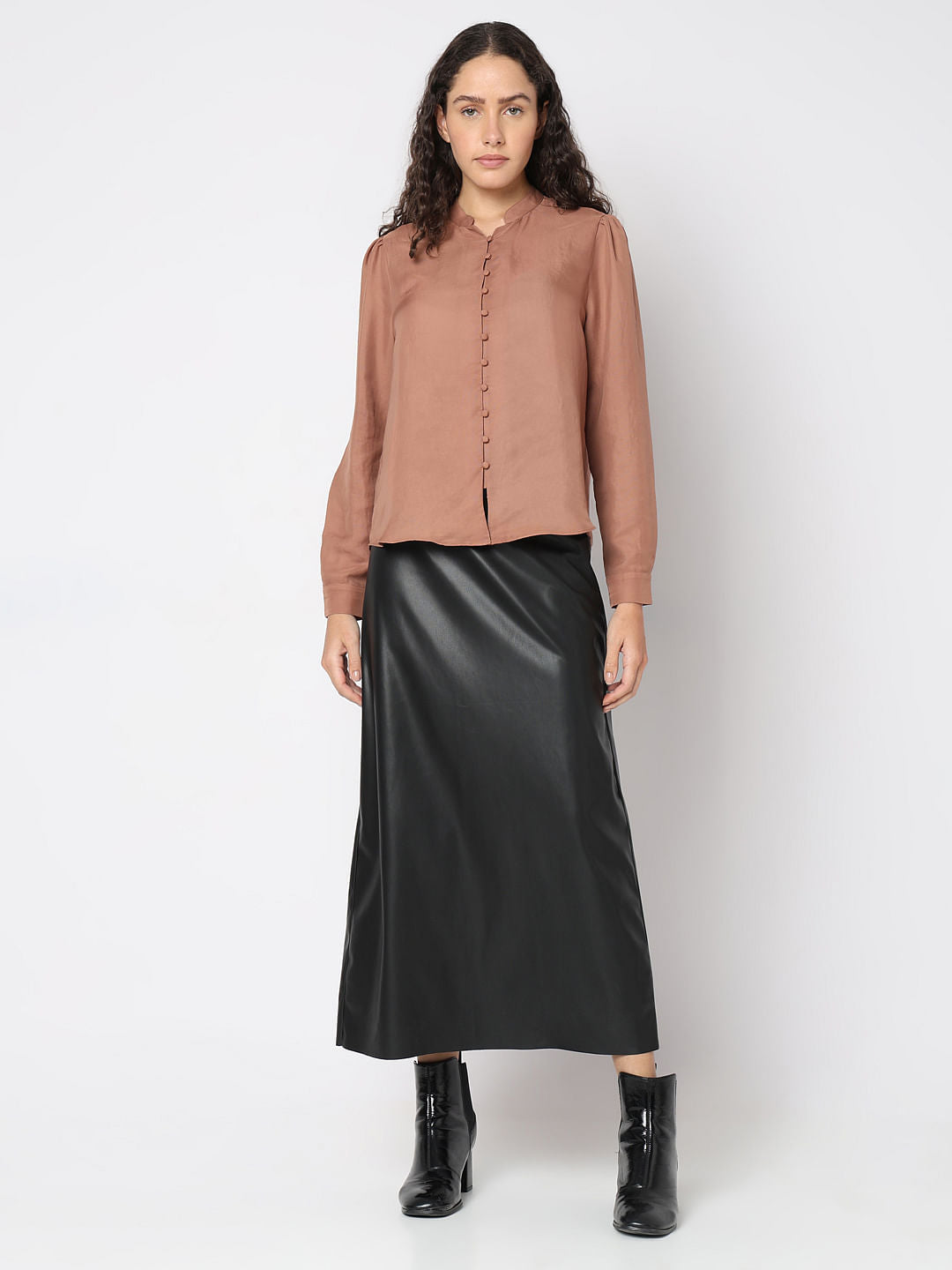 Brown Front Open Top