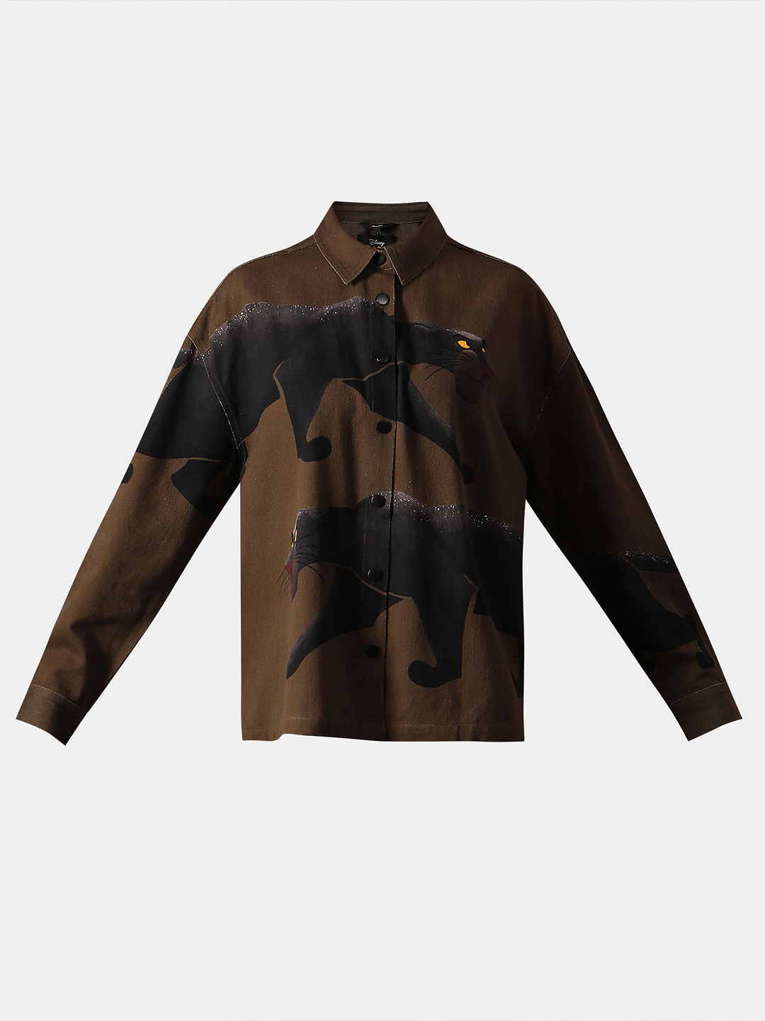 Disney Dark Olive Printed Shacket