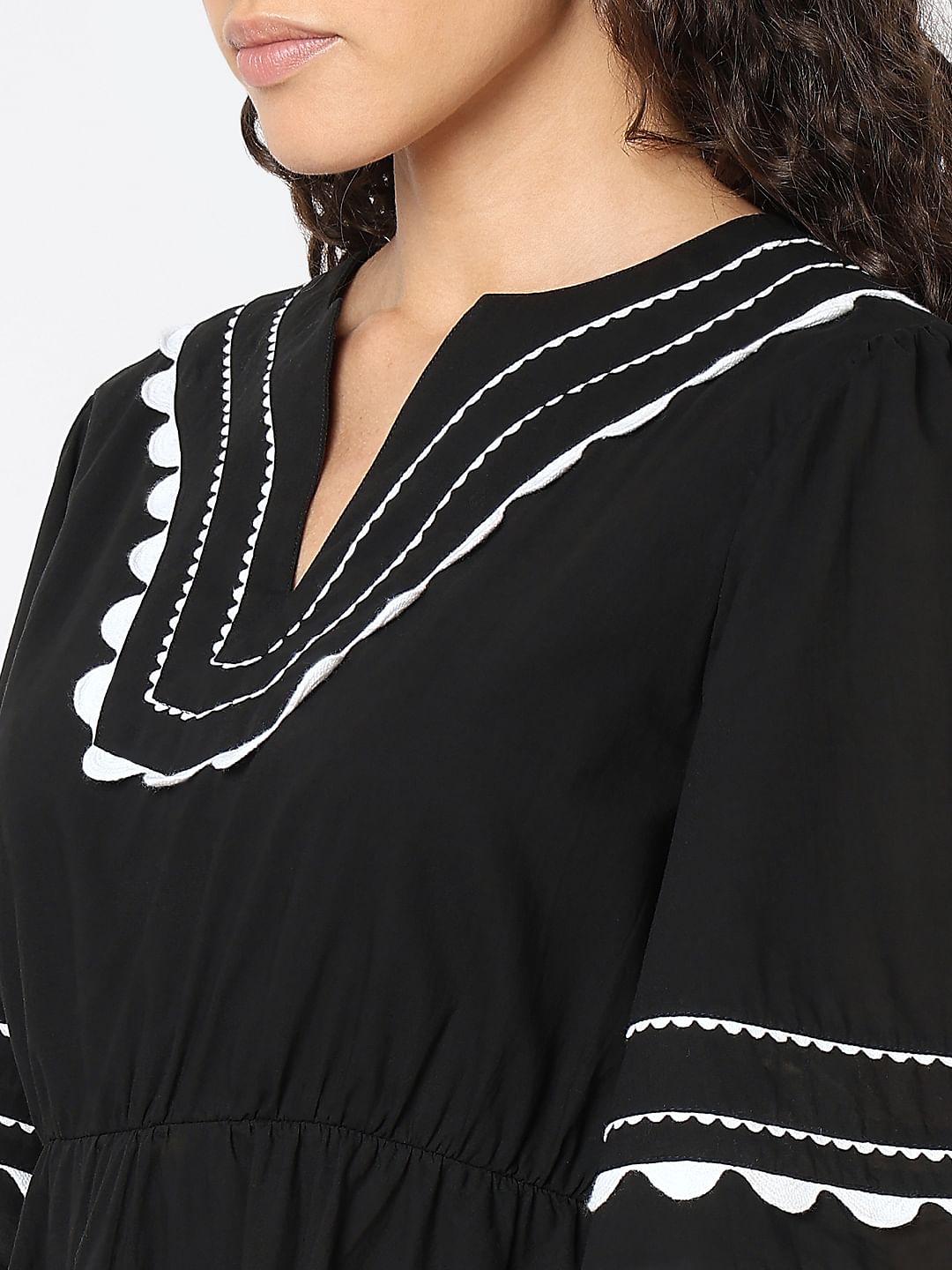 Black Fit & Flare Mini Dress