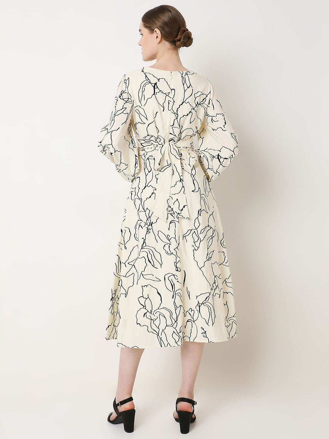 Off-White Printed Midi Dress