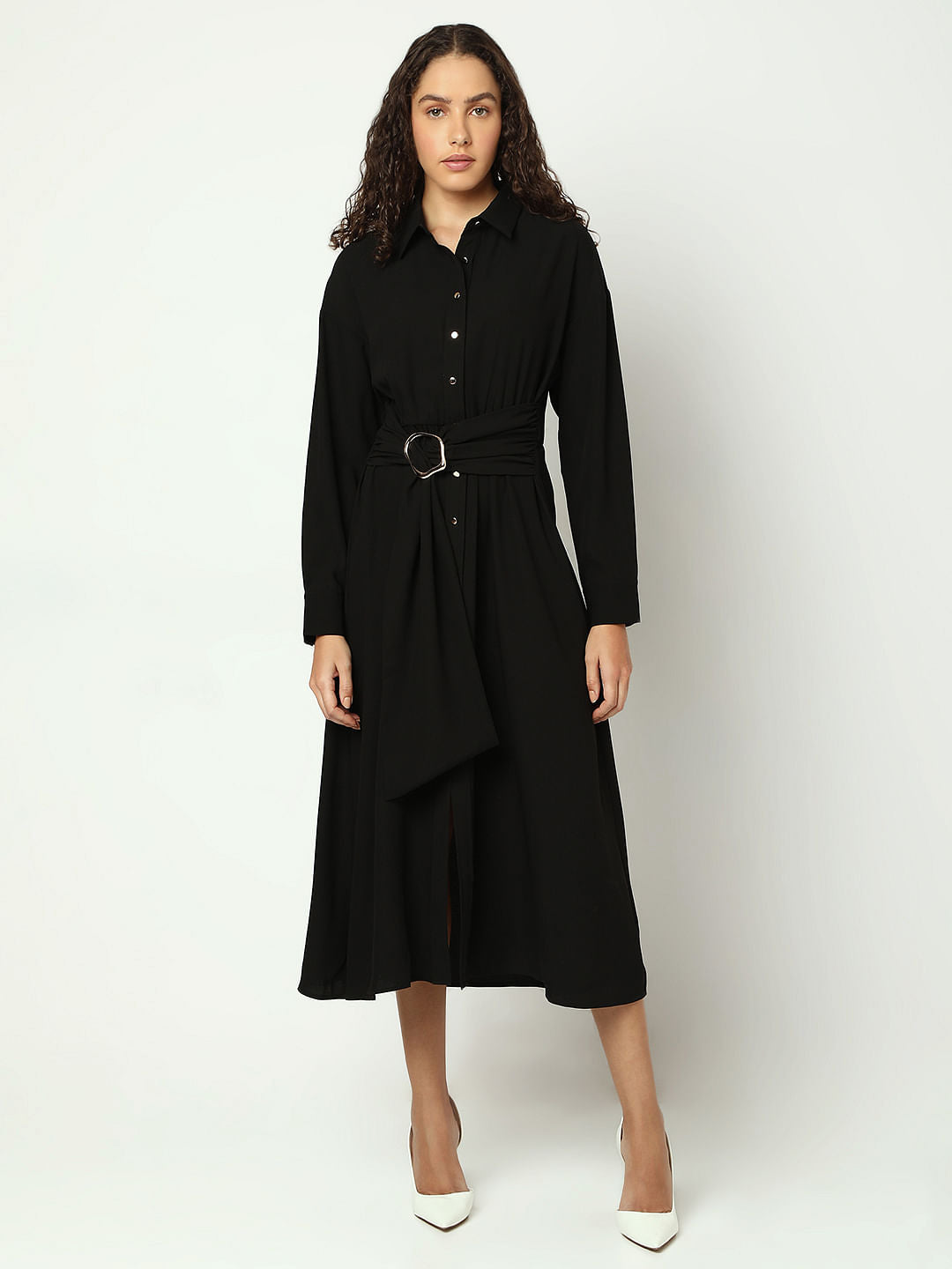 Black Shirt Dress
