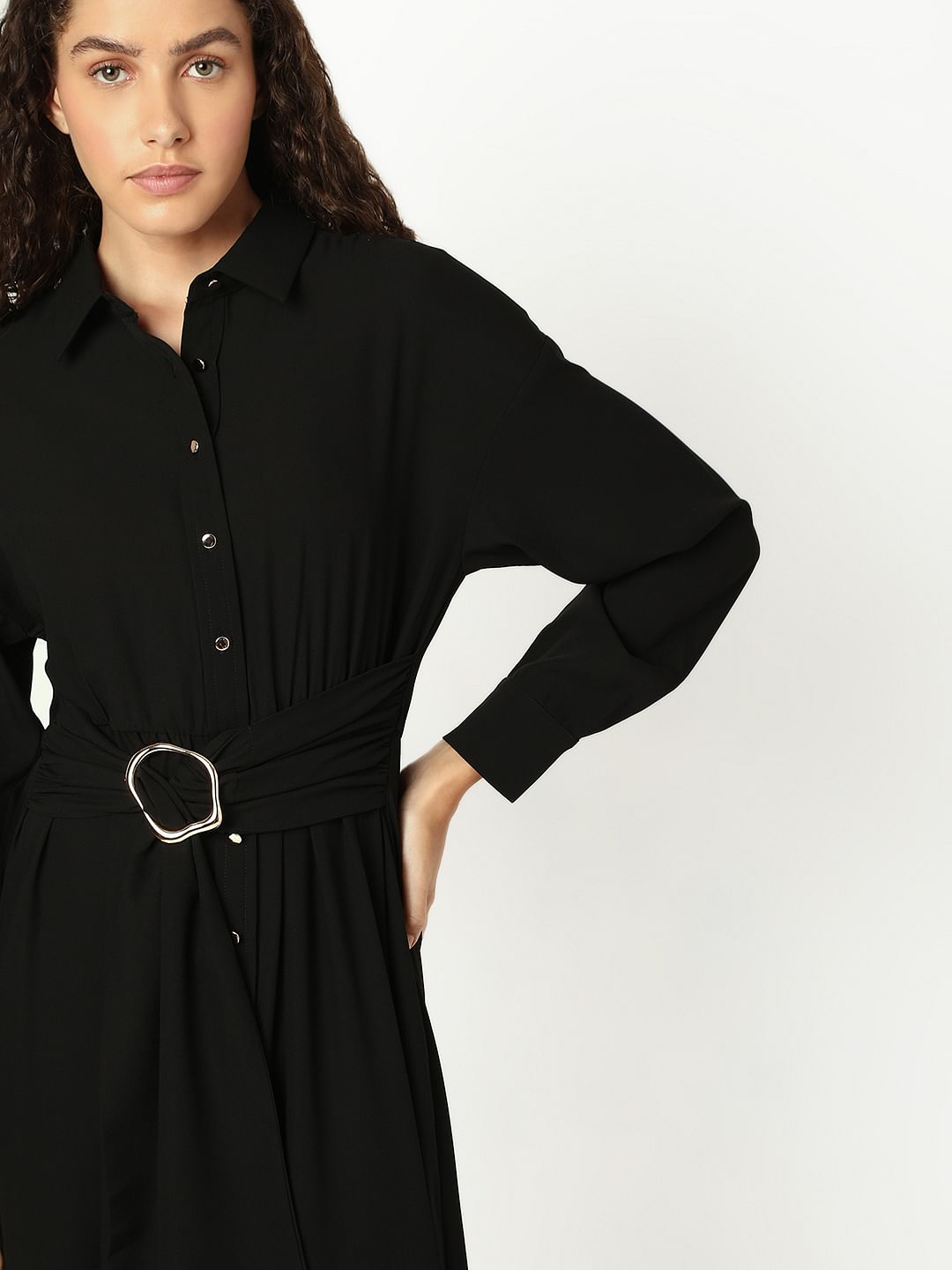 Black Shirt Dress