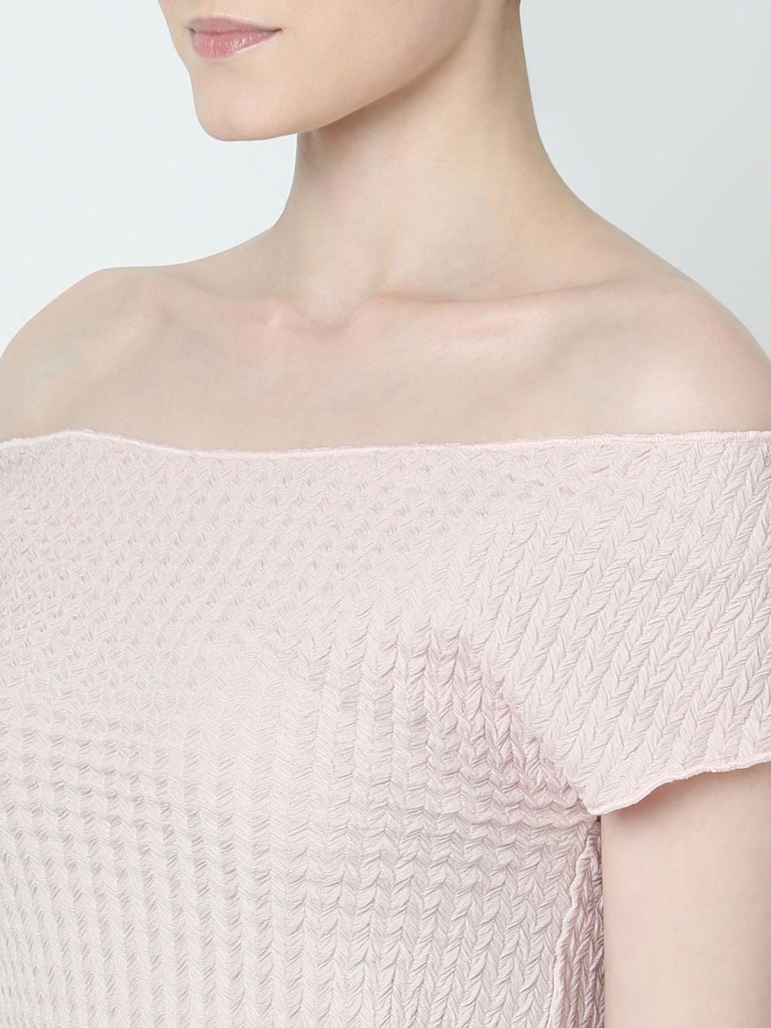 Pink Off-Shoulder Top