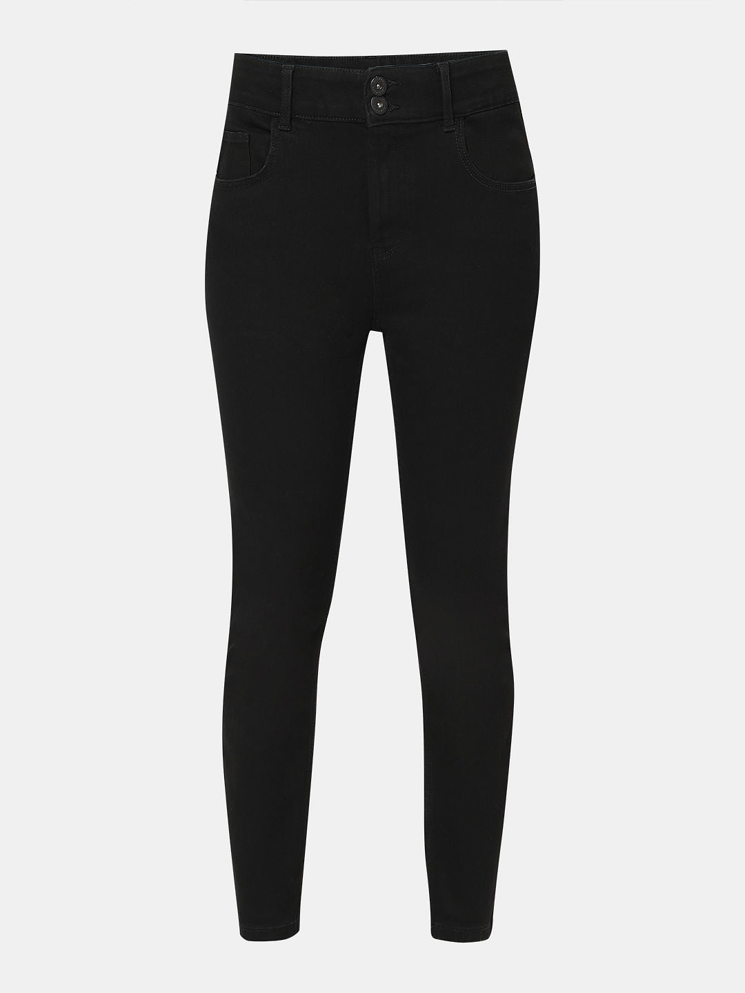 Black High Rise Skinny Fit Jeans