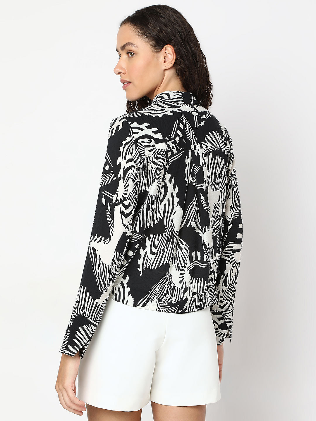 Black Animal Print Shirt