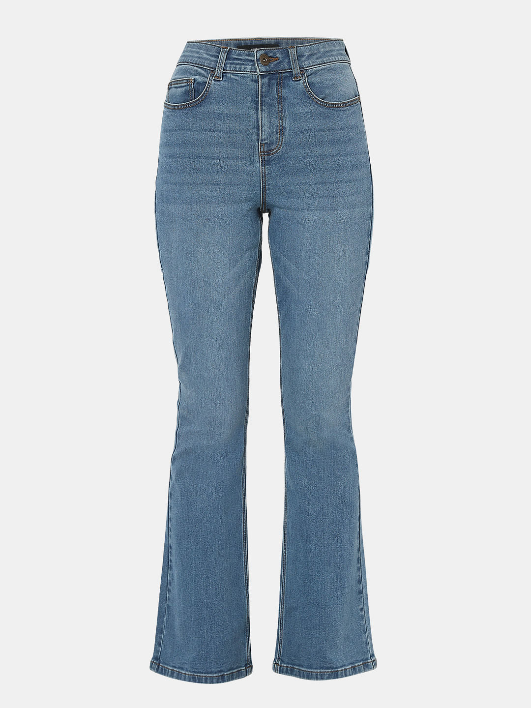Light Blue High Rise Bootcut Jeans