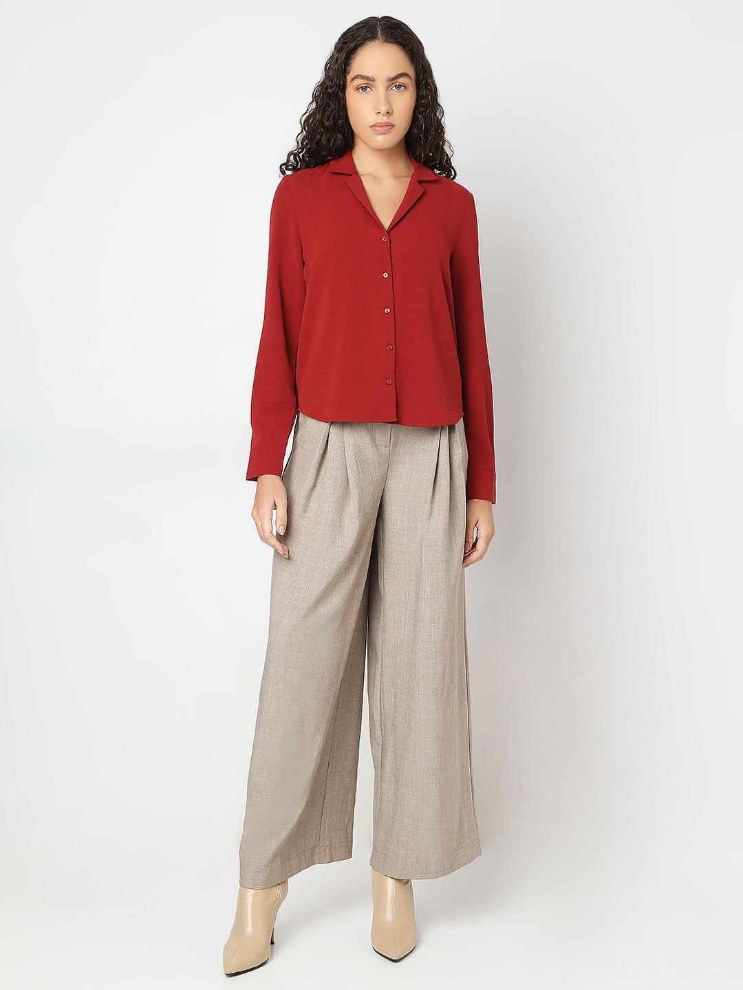 Red Full Sleeves Shirt