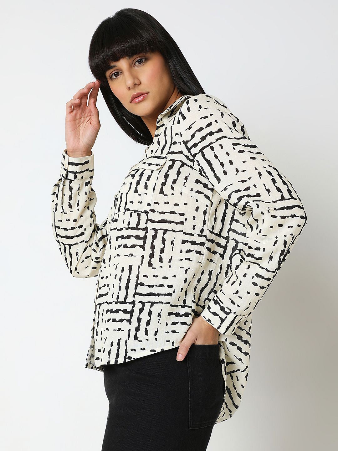 Off-White Abstract Print Shirt