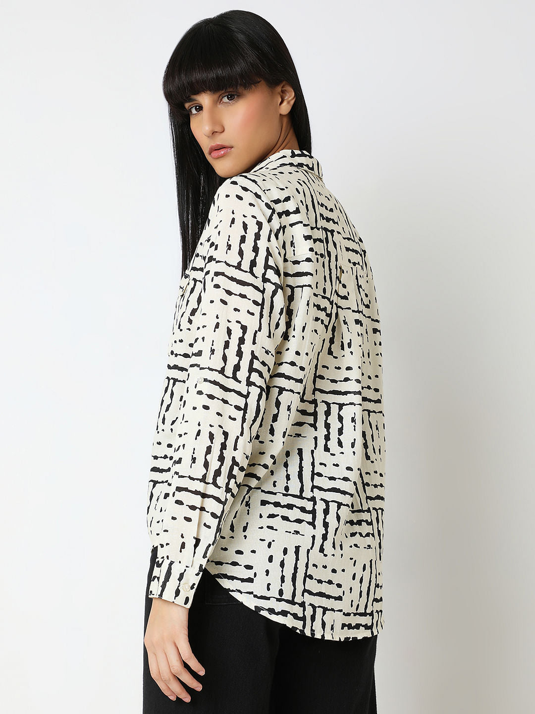 Off-White Abstract Print Shirt