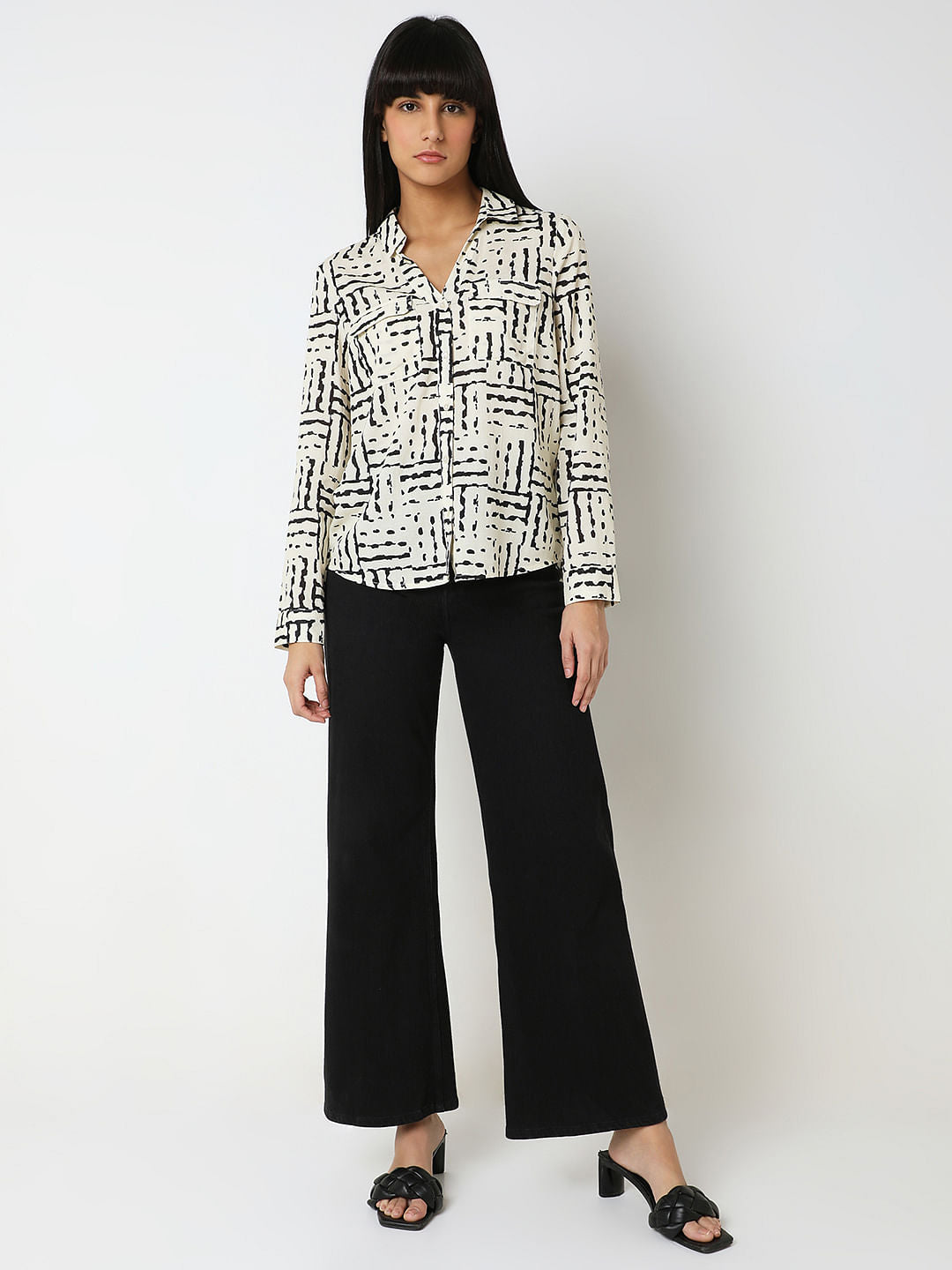 Off-White Abstract Print Shirt