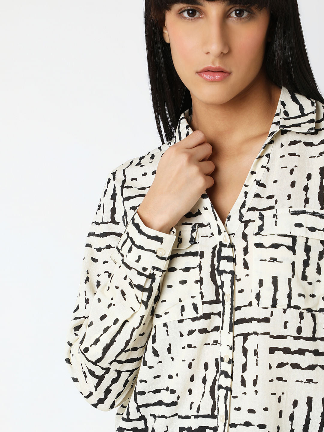 Off-White Abstract Print Shirt