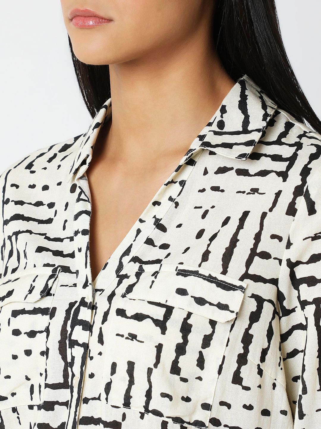 Off-White Abstract Print Shirt