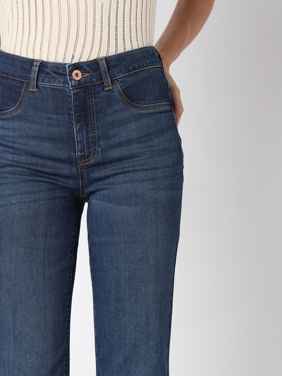 High Rise Wide Leg Jeans