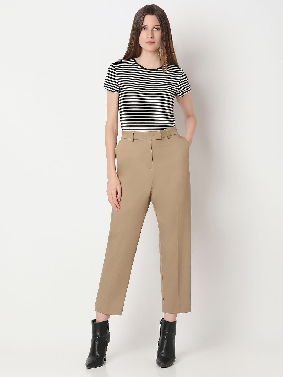 Brown Cigarette Trouser