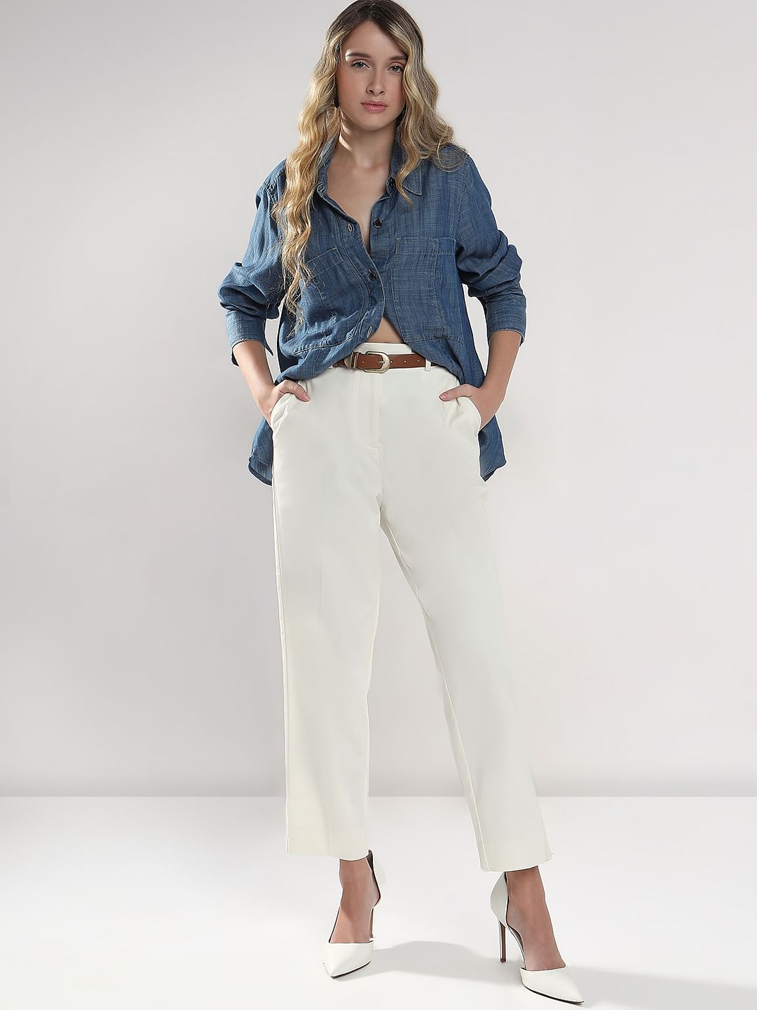 White Cigarette Trouser