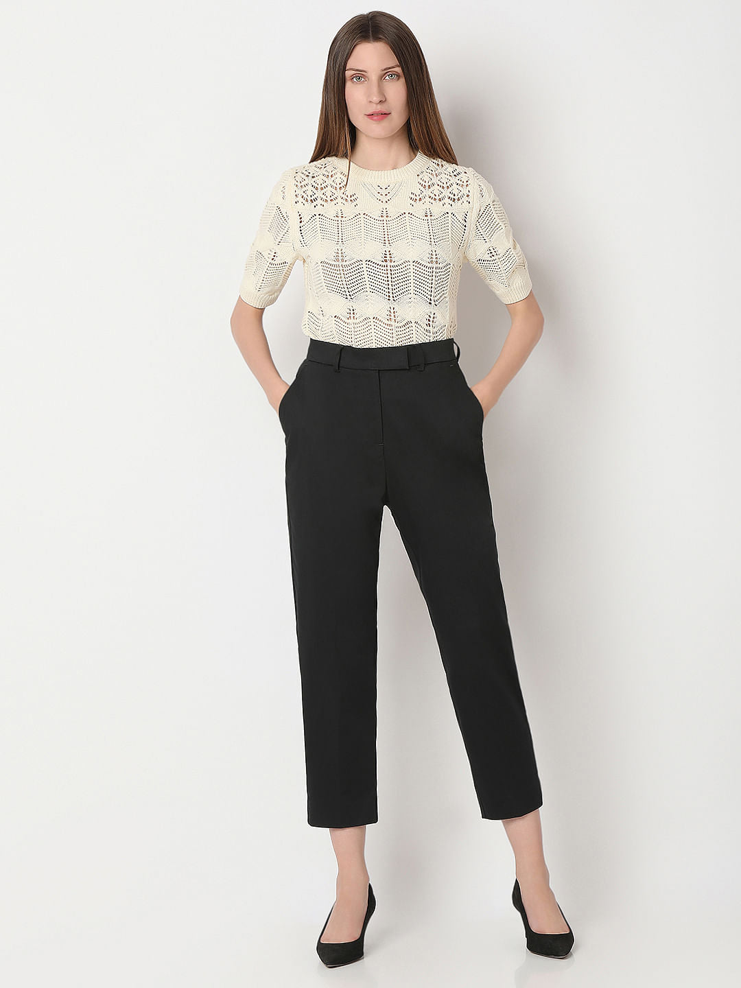 Black Cigarette Trouser