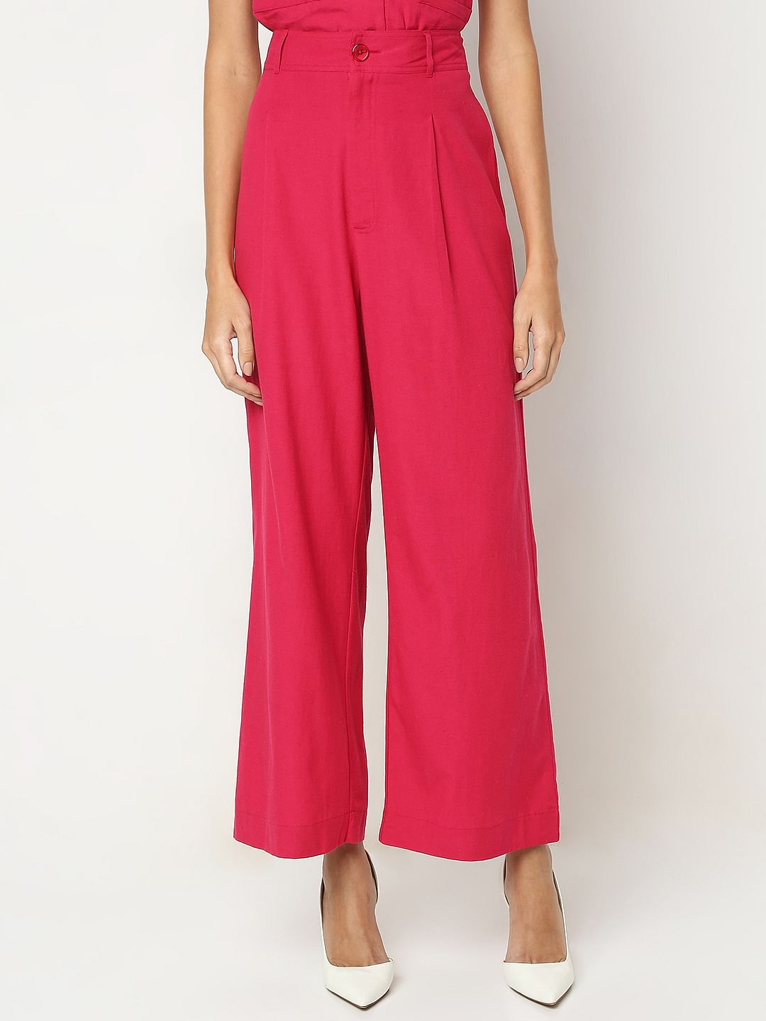 Bright Pink Co-Ord Set Pants
