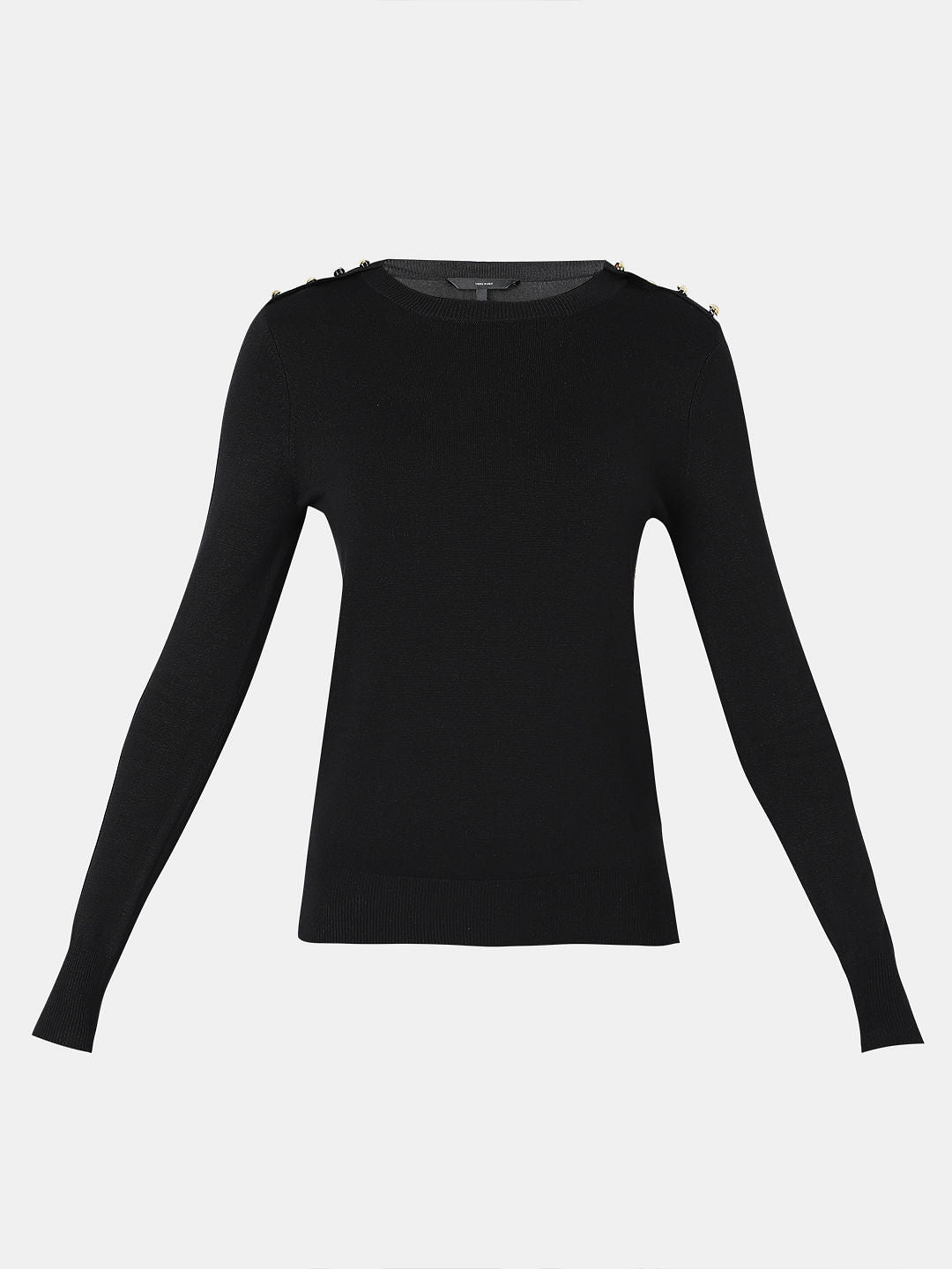 Black Knit Pullover