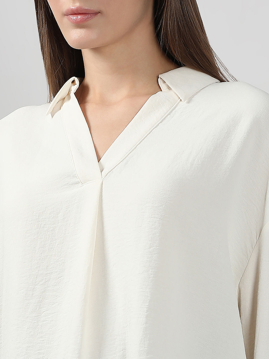 White Full Sleeves Top