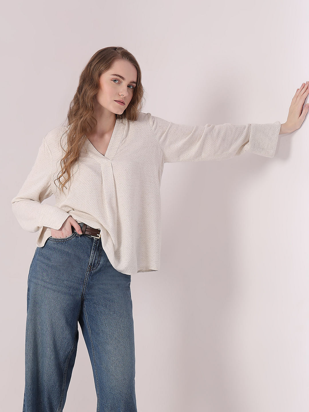 Off-White Full Sleeves Top - XS