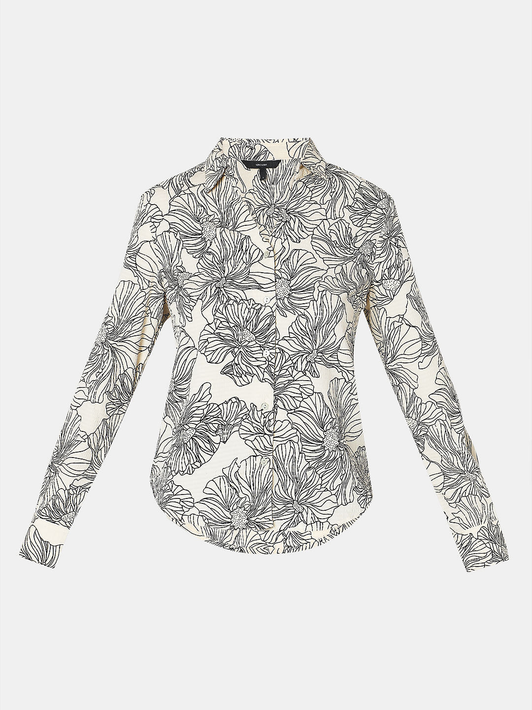 Cream Printed Shirt