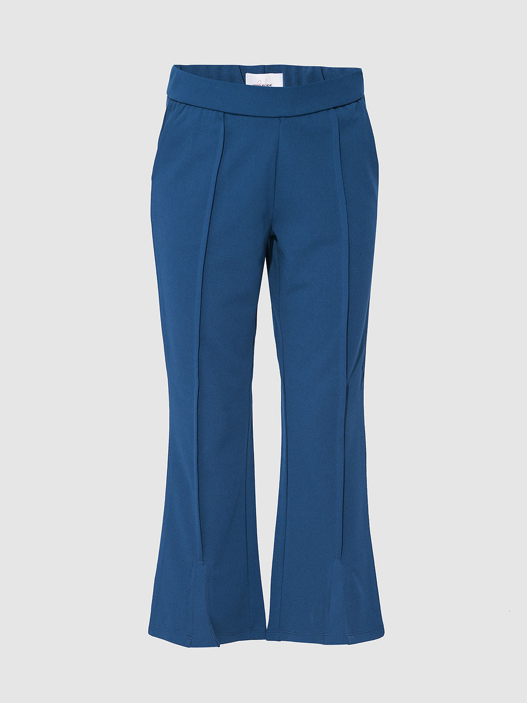 Girls Blue Flare Pants