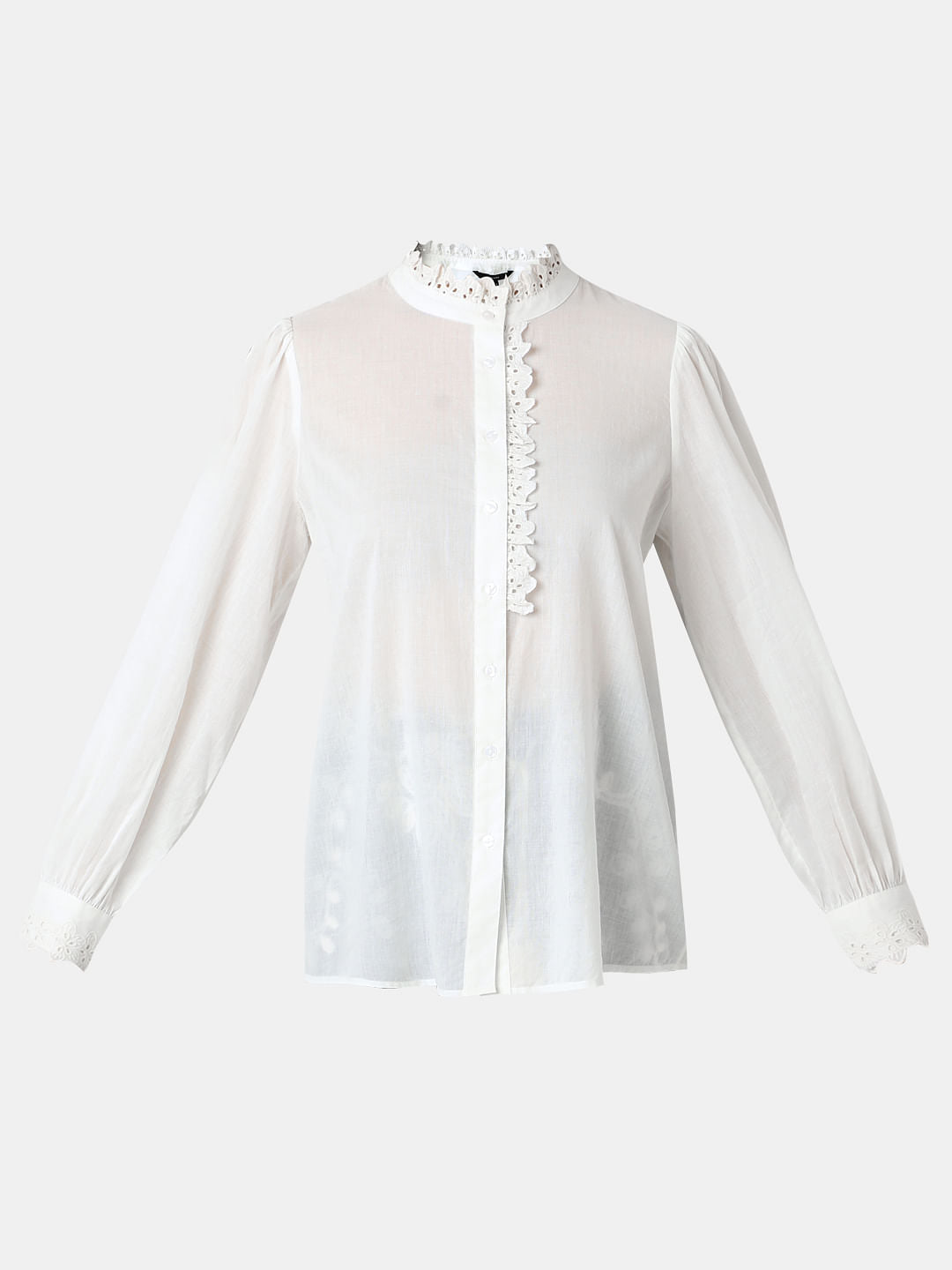 White Full Sleeves Top