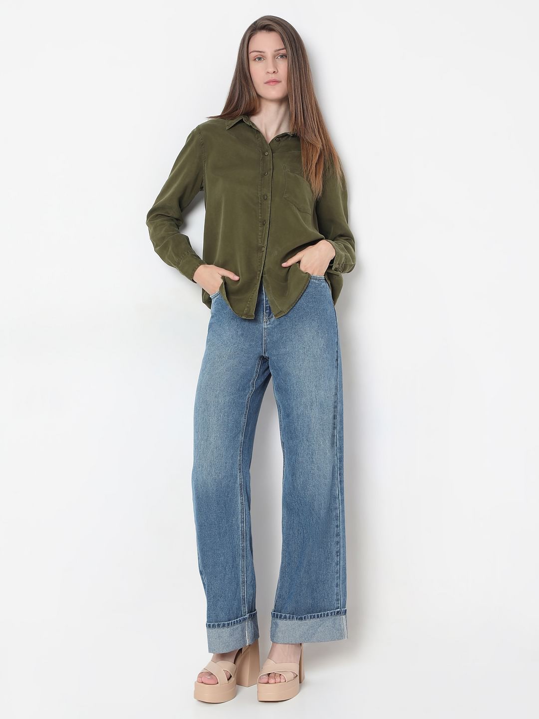 Green Long Sleeves Shirt