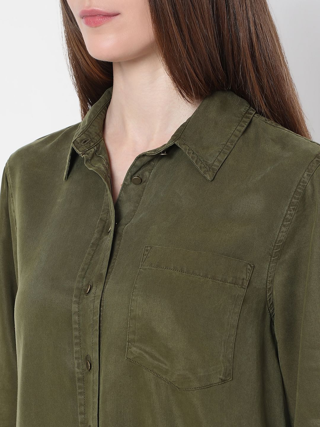 Green Long Sleeves Shirt