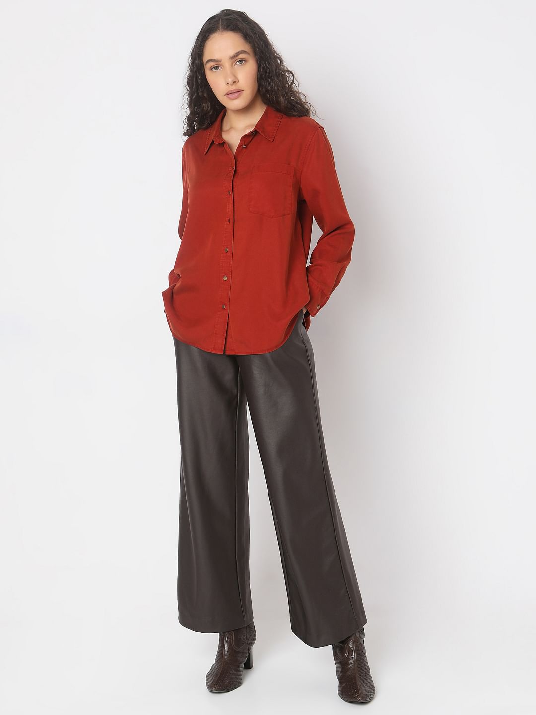 Orange Regular Shirt