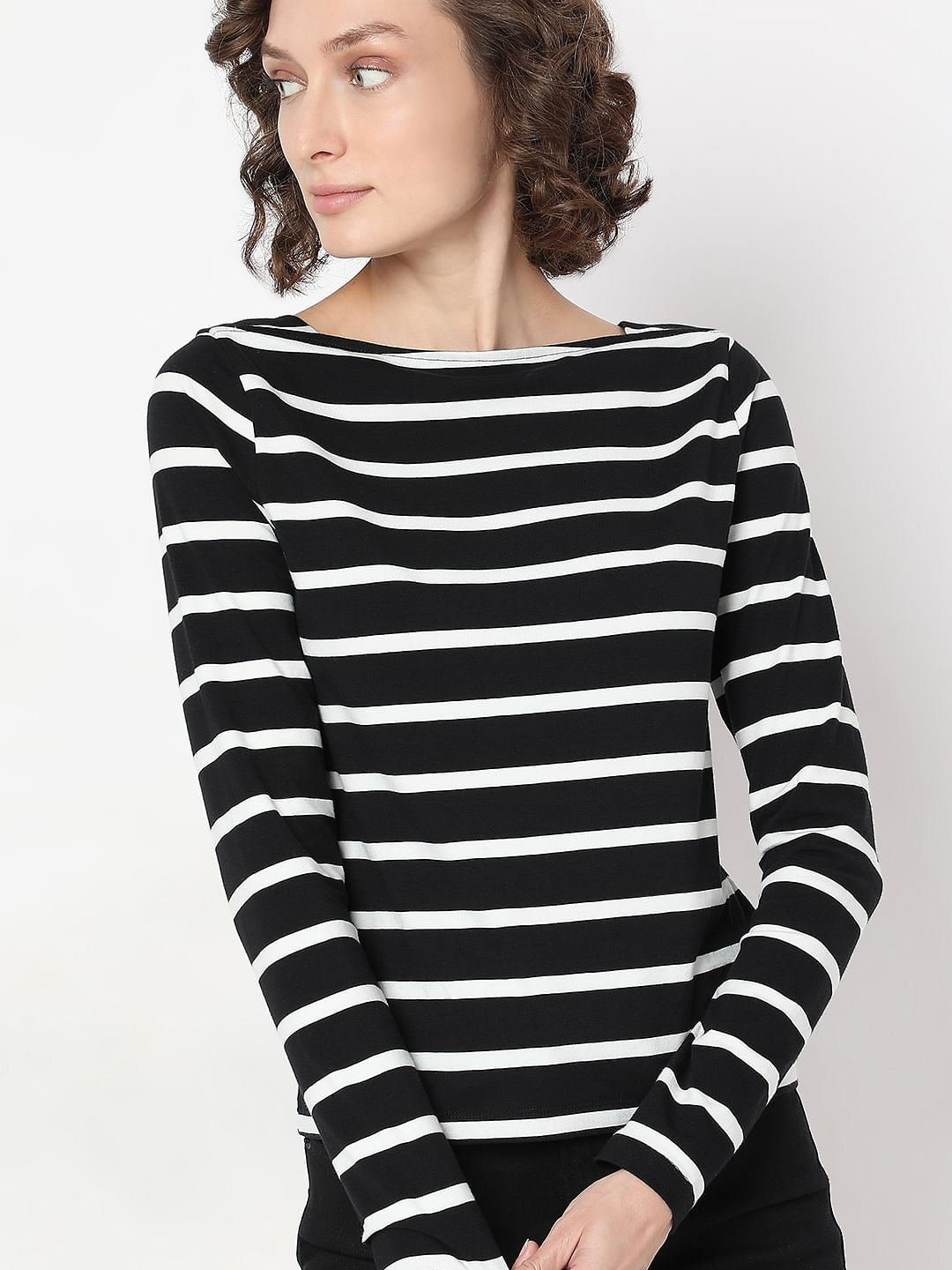 Black Striped Top