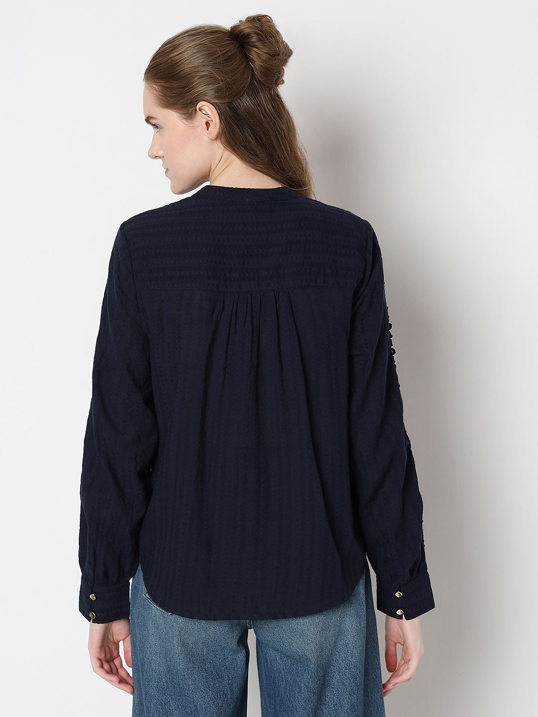 Navy Blue Cotton Top
